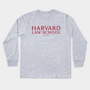 Harvard Law - Just Kidding Kids Long Sleeve T-Shirt